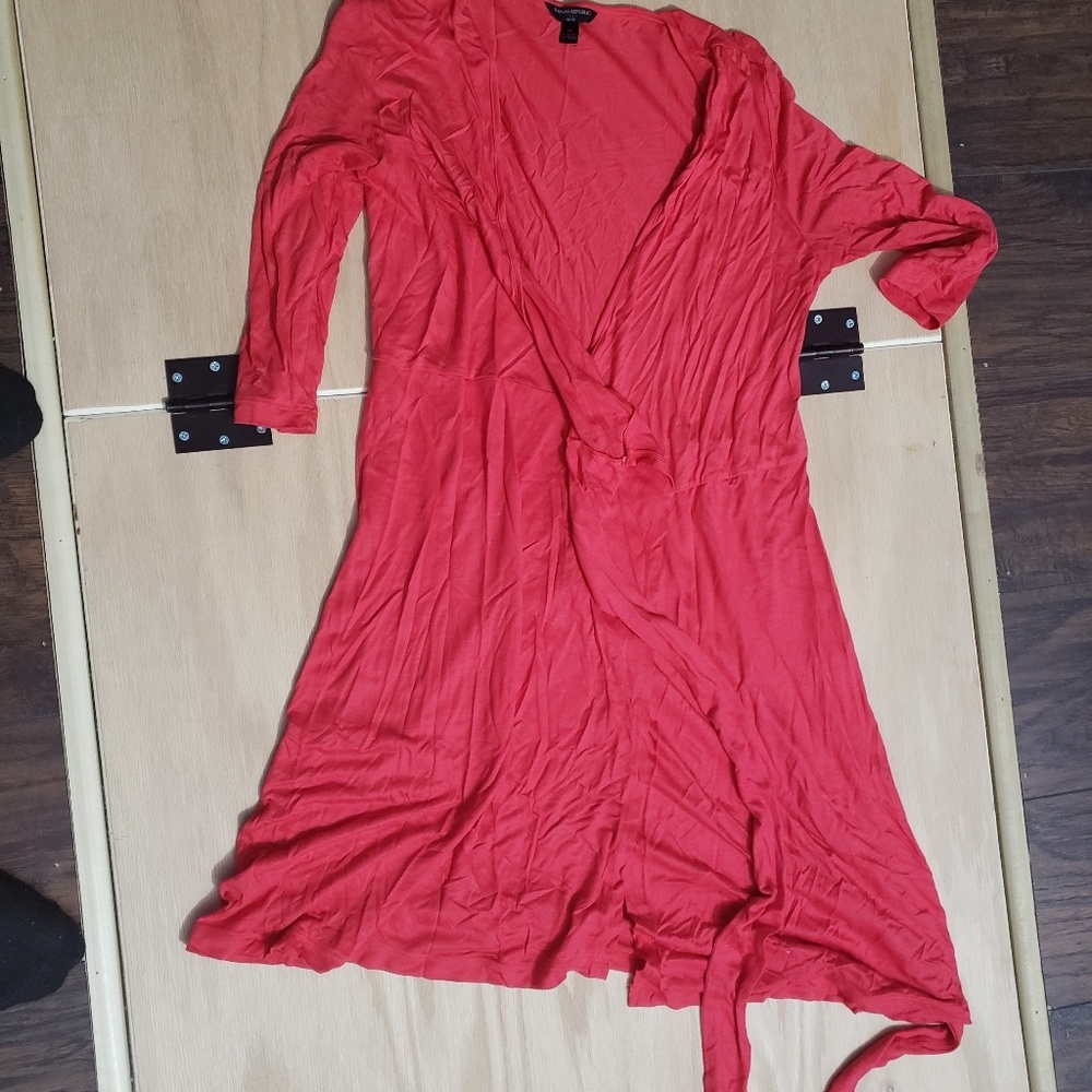Wrap dress- Wore once. Great condition.